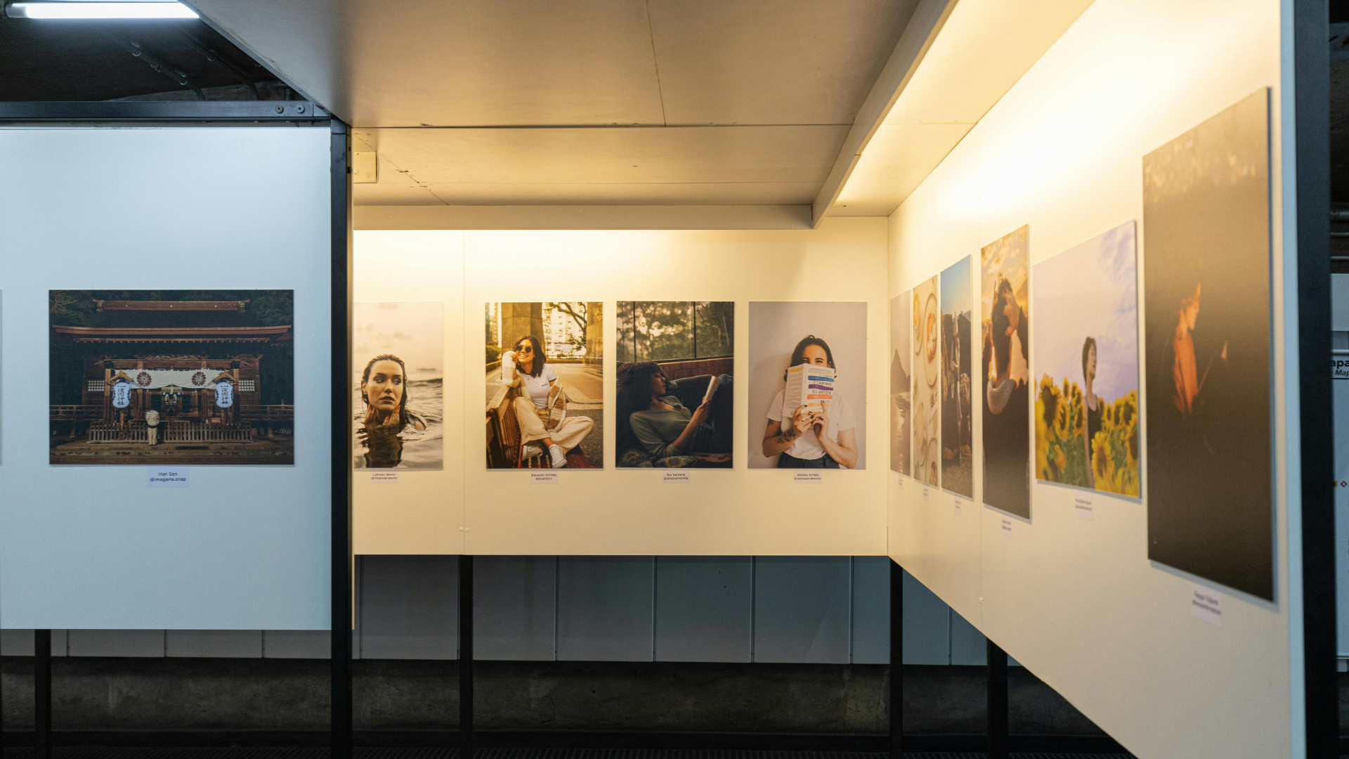 Decorative image of of a photography exhibition at an art fair.
