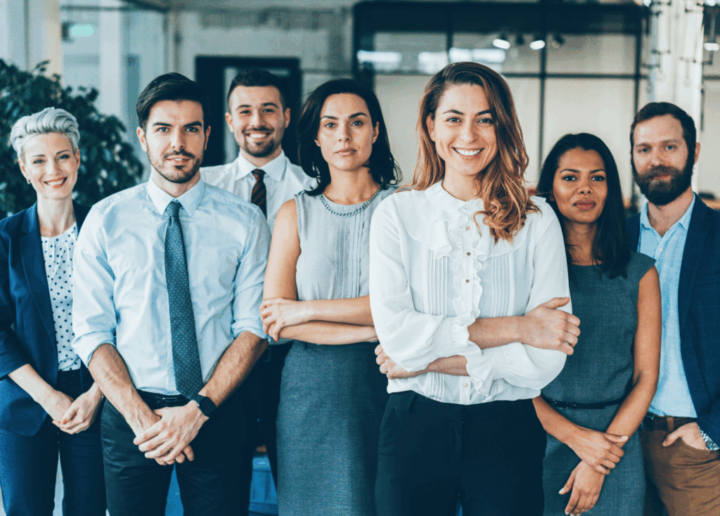 Decorative image of team of gallery professionals 